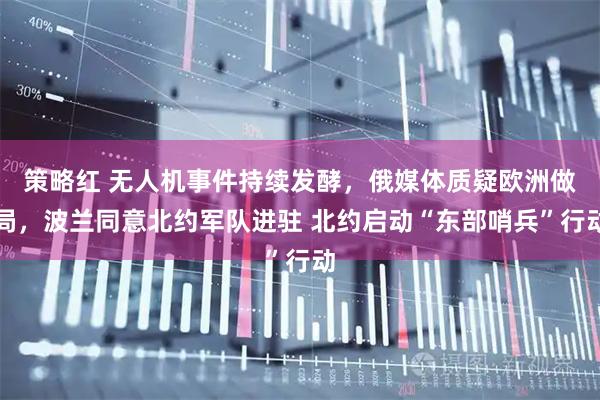 策略红 无人机事件持续发酵，俄媒体质疑欧洲做局，波兰同意北约军队进驻 北约启动“东部哨兵”行动