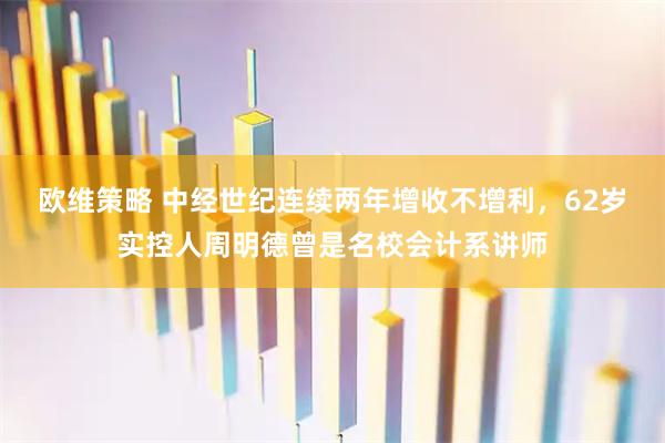 欧维策略 中经世纪连续两年增收不增利，62岁实控人周明德曾是名校会计系讲师