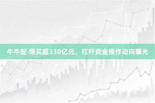 牛牛配 爆买超330亿元，杠杆资金操作动向曝光
